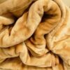 Premium Plush Mink Camel color Blanket Soft & Cozy, Warm Throw, Single Size, Luxury Bedding, Ultra-Soft
