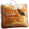 Premium Plush Mink Camel color Blanket Soft & Cozy, Warm Throw, Single Size, Luxury Bedding, Ultra-Soft