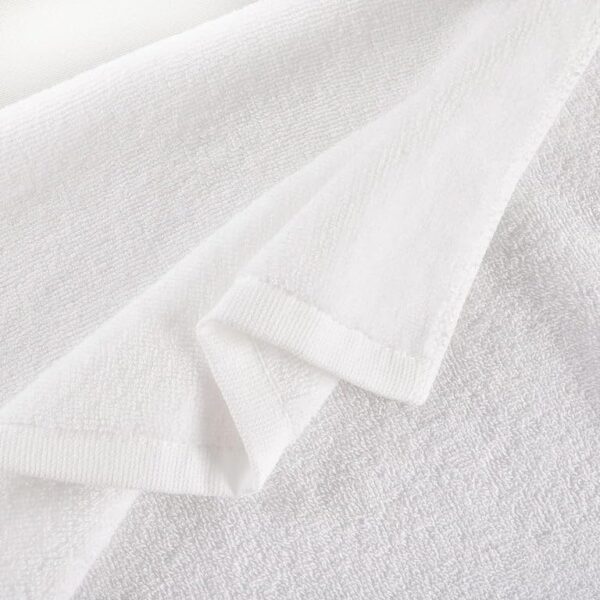 White Towels 100% Cotton, 650gsm Bathroom towels Super Absorbent and Soft Hotel Towels, Ideal for Use in Hotels and Restaurants