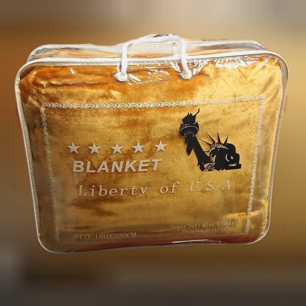 Premium Plush Mink Camel color Blanket Soft & Cozy, Warm Throw, Single Size, Luxury Bedding, Ultra-Soft